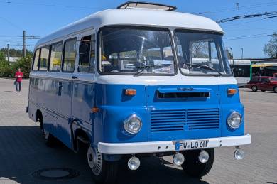 Ein ROBUR-Bus war ebenfalls ausgestellt