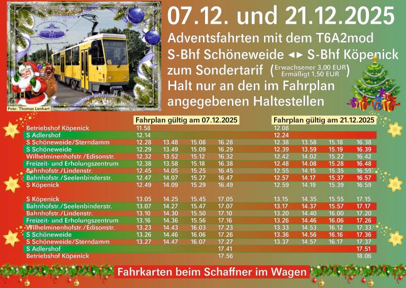 Fahrplan Sonderfahrt Linie 21